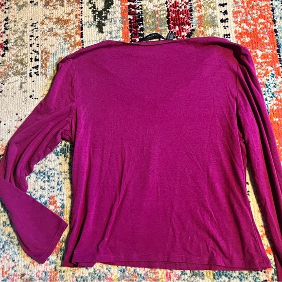 Javier simorra Barcelona womens V neck long sleeve top size 12 - Picture 2 of 6